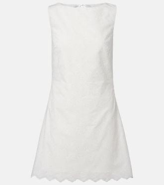 Faithfull The Brand Breta broderie anglaise minidress