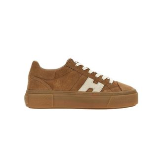 Hogan Crosswind Sneakers - Dames - Schoenen - Bruin - Maat: 36 1/2 EU Leer