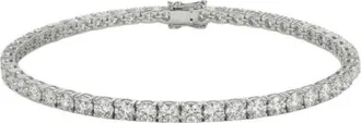 The M Jewelers NY The Thin Essential Cubic Zirconia Tennis Bracelet in Silver at Nordstrom