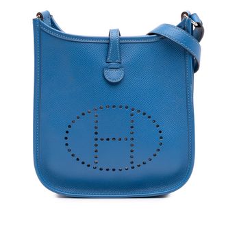 Herm&egrave;s Pre-owned Womens Epsom Evelyne Tpm - Blue Leather - One Size