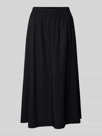 s.Oliver Red Label Ausgestellter Midi-Rock aus reiner Baumwolle in BLACK, Gr&ouml;&szlig;e 42