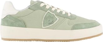 Philippe Model Mooie Lage Sneakers - Heren - Sneakers - Groen - 40 EU - Leer - Schoenen