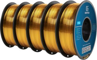OEM Filamento 3d, Pla Suave Como La Seda, Material Ecol&oacute;gico, Color Oro