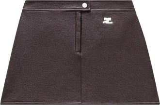 Courrèges Reedition Vinyl Miniskirt Clothing