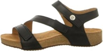 Josef Seibel Sandalen - Dames - Schoenen - Zwart - Maat: 37 EU Leer