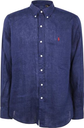 Polo Ralph Lauren Long Sleeve Sport Shirt - Heren - Casual Overhemden - Blauw - 2XL - Overhemden