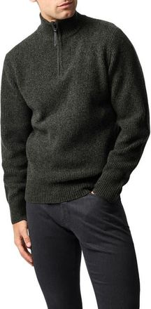 Rodd & Gunn Robbies Road Quarter Zip Sweater in Jungle at Nordstrom, Size Xx-Large