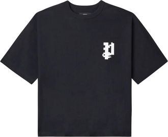 Purple T-shirt con logo - Nero