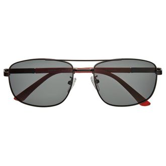 Breed Mens Black Rectangular Sunglasses BSG067C1