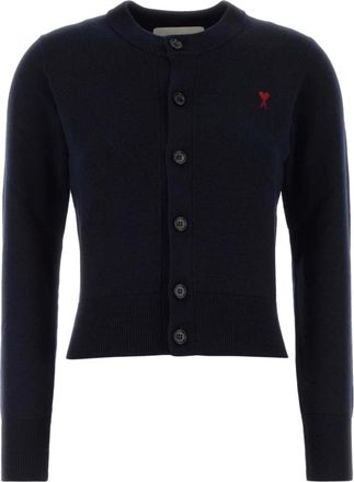 Ami Dames, Truien, Blauw, Maat: XS Wol