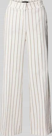 Cambio Cambio Verk&uuml;rzte Stoffhose aus Leinen-Mix mit Baumwoll-Anteil Modell CALIFORNIA in Offwhite, Gr&ouml;&szlig;e 34