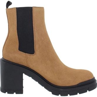 Marc Fisher LTD Vanlisa Boot Womens US 10 Brown Ankle Pull-On Chelsea KHD504