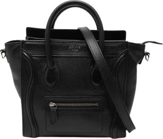Celine Pre-owned Vintage Mini Bag - Dames - Vintage Mini Tas - Zwart - ONE Size - Leer - Vintage