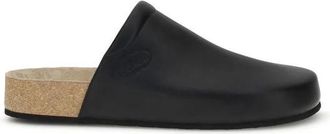 Balenciaga Leren Muiltjes met Kurken Binnenzool - Heren - Slip ons - Zwart - 39 EU - Leer - Schoenen