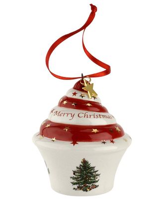 Spode Christmas Tree Cupcake Ornament