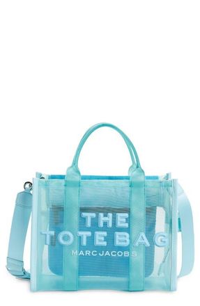 Marc Jacobs The Medium Mesh Tote Bag in Pale Blue at Nordstrom