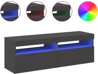 vidaXL Vidaxl - tv Cabinets with led Lights 2 pcs Grey 60x35x40 cm