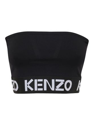 Kenzo Black logo cropped top