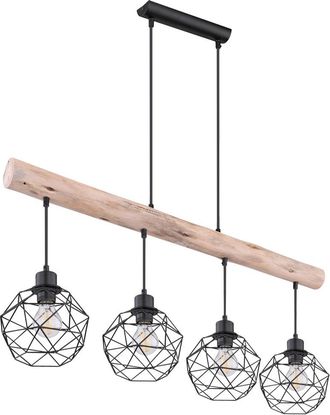 Globo Lighting L&aacute;mpara Colgante - Theodor - Natural Negro - Metal - Gran - Globo