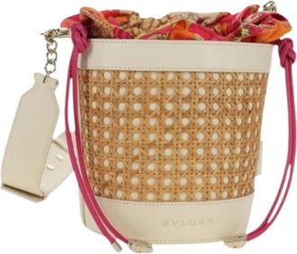 Bulgari Pre-owned Bucket Bags, female, Beige, Size: ONE SIZE Pre-owned Vintage Shoulder Bag