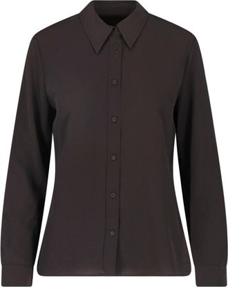 Nili Lotan Gaia Classic Collar Silk Formal Shirt