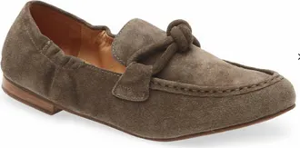 Chocolat Blu Womens Anya Suede Loafers In Taupe