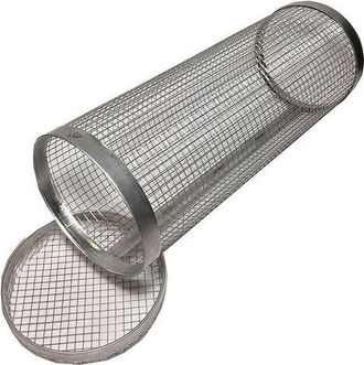 OEM Cesta Redonda Para Barbacoa, Utensilios De Cocina Para Picnic Y Acampada Al Aire Libre, Accesorios Para Barbacoa, Cesta Redonda De Malla De Acero Inox