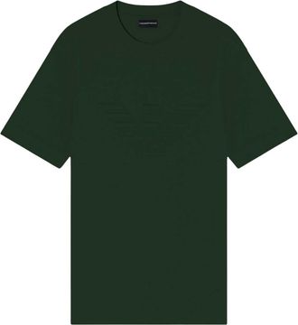 Emporio Armani Green Logo Crew Neck T-Shirt