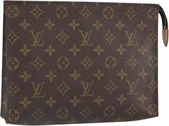 Louis Vuitton Pre-owned Clutches, female, Brown, Size: ONE SIZE Pre-owned Canvas Clutch
