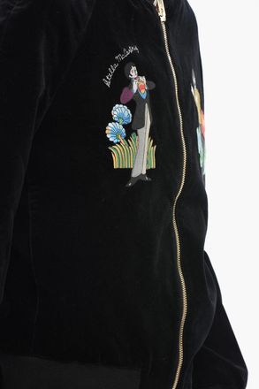 Stella McCartney Embroidered Velvet Bomber Jacket YELLOW SUBMARINE Stella McCartney
