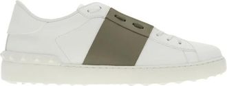 Valentino Garavani Open Royco Sneakers - Heren - Schoenen - Wit - Maat: 41 EU Leer