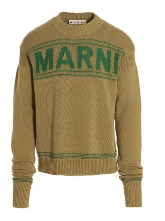 Marni Beige Crew Neck Sweaters