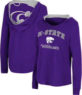 Colosseum Womens Colosseum Purple Kansas State Wildcats Catalina Hoodie Long Sleeve T-Shirt at Nordstrom, Size Medium