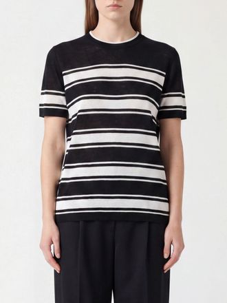 Max Mara S Max Mara Striped Crew Neck Knit Top
