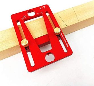OEM Calibrador De Marcado De Precisi&oacute;n En Aleaci&oacute;n De Aluminio Rojo/azul Con Junta De Cola De Milano, Juntas De Madera, Plantilla Para Espigas, Herramient