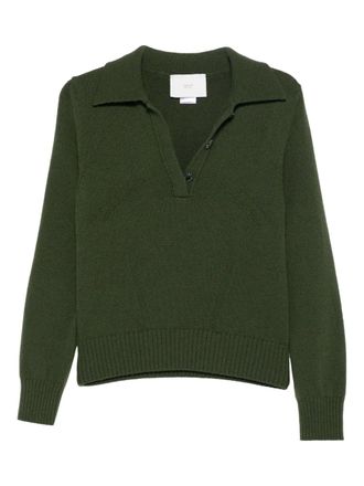 VANIS&Eacute; Maglione con colletto polo - Verde