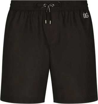 Dolce & Gabbana Logo Tag Zwemshorts Zwart - Heren - Strandmode - Zwart - 2XL - Badmode