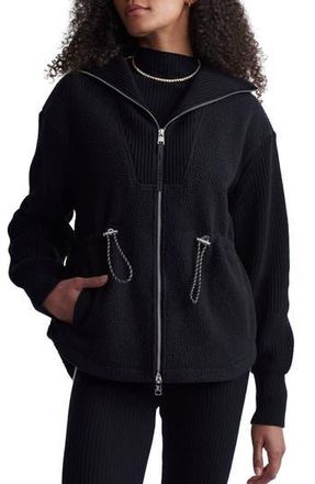 Varley Renea High Pile Fleece Jacket in Black at Nordstrom Rack, Size X-Small