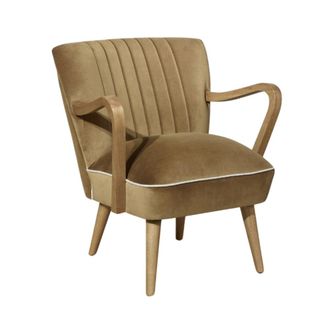Robin des Bois Sill&oacute;n de caucho y terciopelo camel