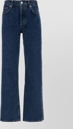 Anine Bing roy denim trousers wide leg five pocket