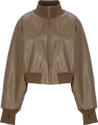 Norma Kamali Synth Leather Jacket