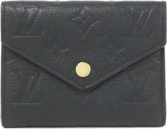 Louis Vuitton Monogram Empreinte Black Monogram Empreinte Wallet (Tri-Fold) (Pre-Owned)