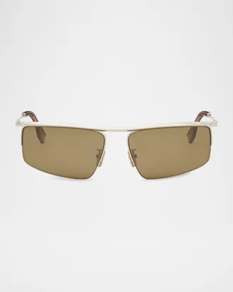 Fendi Men & apos;s Metal Travel Sunglasses