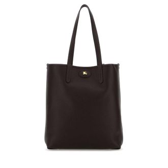 Burberry Dark Brown Leather Bloomsbury Shopping Bag