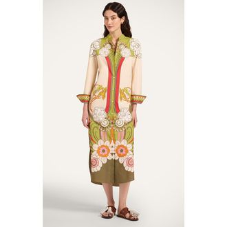 La DoubleJ Sundowner Tunic in Ambrosia Plac&eacute;e Ivory at Nordstrom, Size 42
