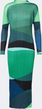 Pleats Please Issey Miyake Vestido midi Orbit plisado