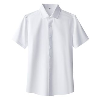 Generic Work Shirts For Men Short Sleeve Formal Shirt Business-Mens Button Down Collar Shirts Leisure Shirts For Men Adult Lightweight Casual Hawaiian Shirts 