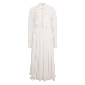 Philosophy di Lorenzo Serafini Lange Jurk van Viscose - Dames - Casual kleedjes - Wit - M - Kleedjes