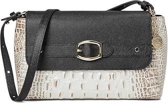 Brahmin Jenah Cross Body Womens Handbags Winter White, Leather