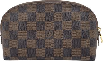 Louis Vuitton Brown Pvc Pochette Pouch (Pre-Owned)